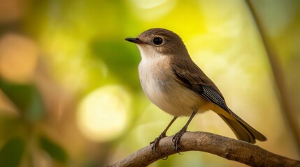 close up of bird is sitting on the bench in the nature, bird in the nature