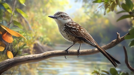 close up of bird is sitting on the bench in the nature, bird in the nature