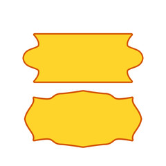 Ornamental Label Collection with Color and Frame Variations