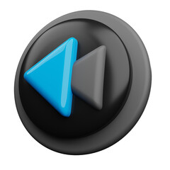 Prev Button 3d Icon