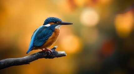 Fototapeta premium close up of bird is sitting on the bench in the nature, bird in the nature