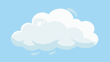 Refreshing Clouds Soft fluffy cloud shapes surrounding the mist adding a whimsical feel to the idea of refreshing hydration.
