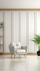 Living Room. Cozy Living Room Interior. Comfortable and Stylish Design with Soft Furnishings and Relaxing Ambiance, Home Decor Concept with Copy Space. Real Estate Concept. Hotel Concept