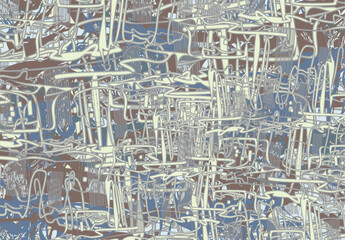 Textural ornamental backdrop for covers or fabrics. Grunge ornamental surface with linear elements for fashion trends, business concepts, interior solutions, tiles, prints, posters, textiles, etc.