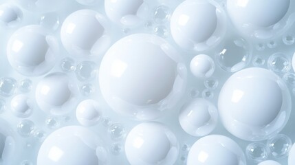 Close-up View of Glowing Skin With Molecular Skincare Components Blending Perfectly Generative AI