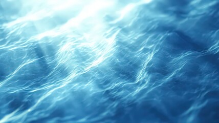 Fototapeta premium Abstract Blue and White Wavy Texture Background: Digital Art