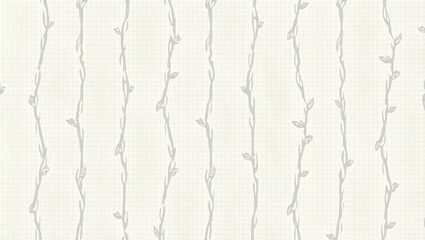 Minimalist vine seamless tile pattern with abstract vine shapes and soft grey hues ideal for modern offices concept as Abstract vine shapes and soft grey hues create minimalist seamless tile pattern f