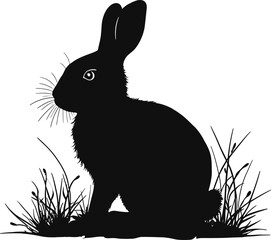 Easter Bunny, Easter Sunday, bunny premium silhouette vector