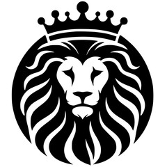Royal lion logo silhouette