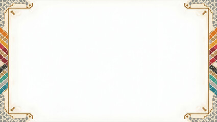 Enhance retro design with mosaic tile overlays vintage banner highlights white background for high impact marketing collateral. concept as Distinctive mid century style combined with scalable graphics