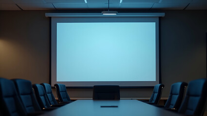 Flat Projector light in Conference room. concept as Projector light in conference room illustrating modern meeting tools and professional presentation environment. in  Simple flat cute vector illustra