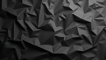 Obraz premium Sustainable Design: Flat Recycled Black Creased Paper Background for Eco-Friendly Projects - Crumpled Brown Paper Texture in Simple Vector Illustration
