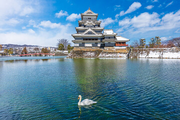 松本城　冬の城　長野県