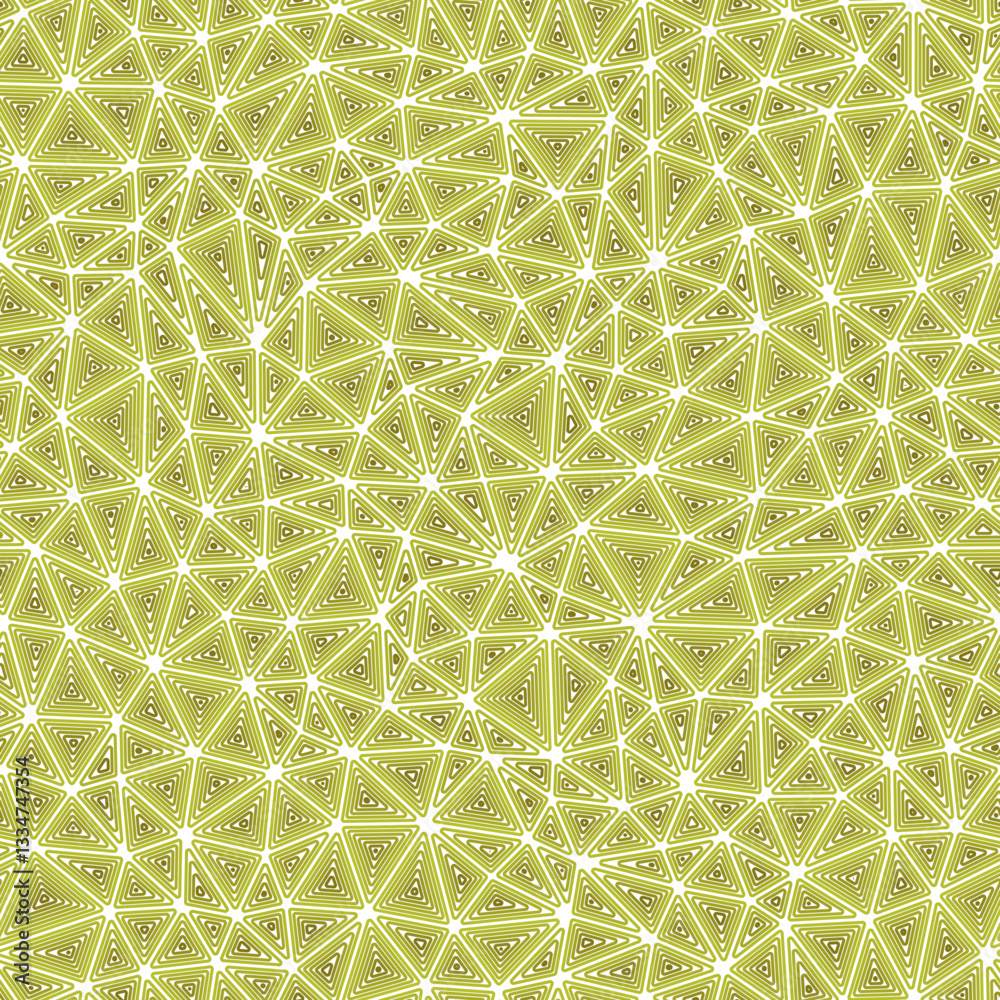 Poster minimal geometric background with multiple repeated inner triangles. compact triangle size in a sing
