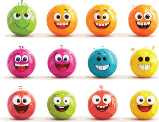 Fototapeta premium funny smiling cartoon character