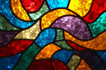 colorful tile background glass window