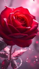 red rose petals