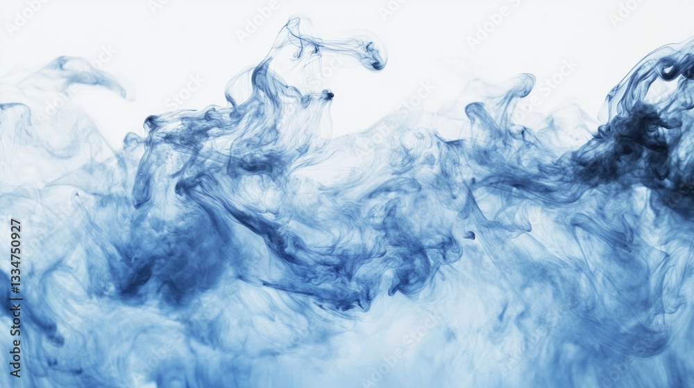 Poster a mesmerizing blue blur with hints of light, creating an abstract and calming visual, ideal for use 