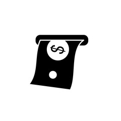 withdraw money icon, simple flat style, illustration, logo sign symbol pictogram template, for ui or ux isolated on white for mobile app, editable