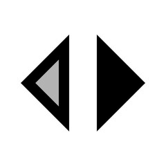 Left and Right Arrows (Inverted)
