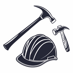 Labour day axe, Hammer and Helmet three item