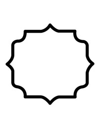 Frame clip art design on plain white transparent isolated background for card, shirt, hoodie, sweatshirt, apparel, tag, mug, icon, poster or badge