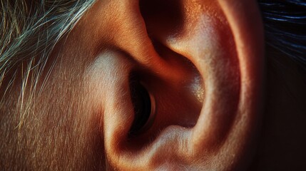Modern hearing aid enhances sound experience for individuals with hearing loss