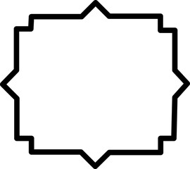 Frame clip art design on plain white transparent isolated background for card, shirt, hoodie, sweatshirt, apparel, tag, mug, icon, poster or badge