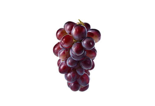 red grape isolated on transparent background