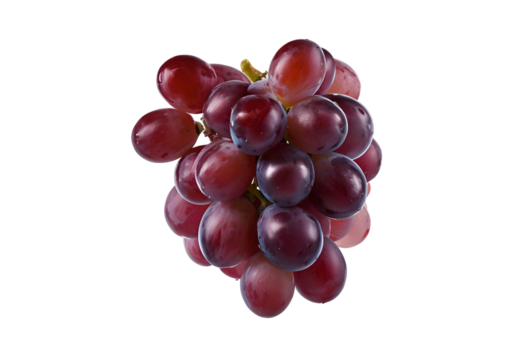 red grape isolated on transparent background