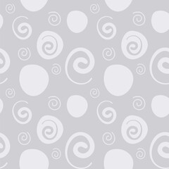 Abstract shapes seamless pattern. Hand drawn geometric vector illustration.	