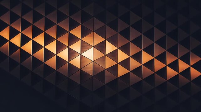Geometric Triangle Grid - Modern Abstract Design - Tech Background