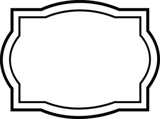 Frame clip art design on plain white transparent isolated background for card, shirt, hoodie, sweatshirt, apparel, tag, mug, icon, poster or badge