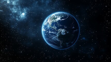 Obraz premium Earth from Space: A Celestial View of Our Planet