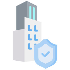 Office icon in Flat Color Style. Simple Vector Design. Simple Vector Flat Icon