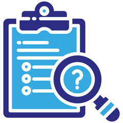 Investigation icon in Glyph Dual Color Style. Simple Vector Design. Simple Vector Glyph Icon