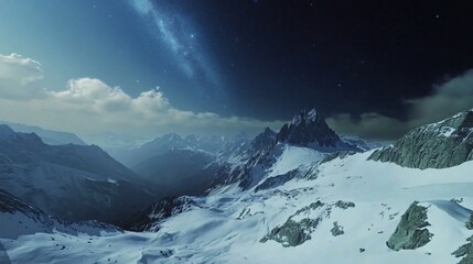 Stunning Milky Way View from the Alps Summit