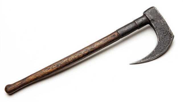 Historic agricultural tool usage farm object close-up rustic environment focused viewpoint heritage preservation