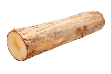 Log isolated on white or transparent background, png clipart, design element. Easy to place on any other background.