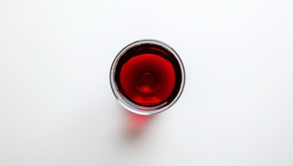Red wine in a glass