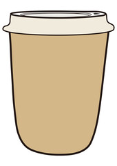 일회용 음료수 포장 커피컵 종이컵 테이크아웃컵 일러스트 요소 PNG