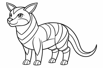 coloring page line art black sihouette vector