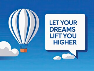 Fototapeta premium Hot Air Balloon Inspiring Dreams and Aspirations