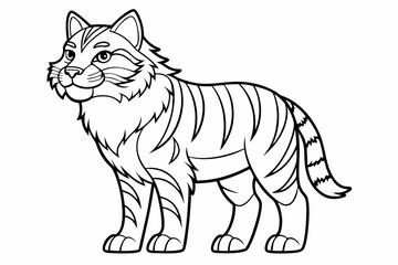 coloring page line art black sihouette vector