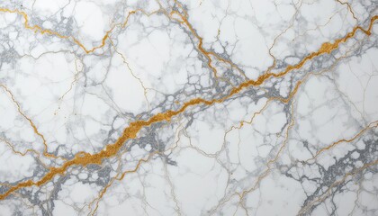 Fototapeta premium High Resolution Texture of Polished Marble Featuring White and Gray Veining Accented by Subtle Gold Streaks for Design Work