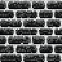 The seamless pixel background with bricks.
