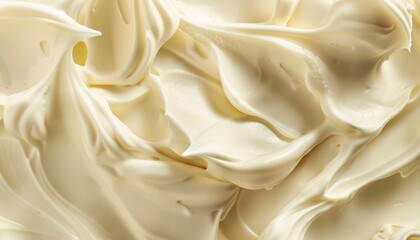 Fototapeta premium Luxurious creamy abstract background with smooth and glossy texture, creating a visually appealing and delicious feeling for food photography and design projects