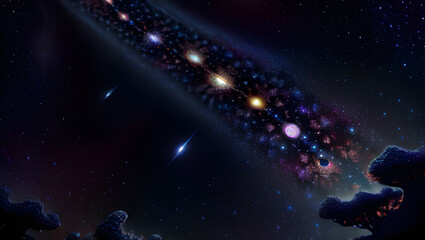 Abstract - Beyond the Heavens on a Starry Night