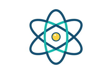 Atom icon vector