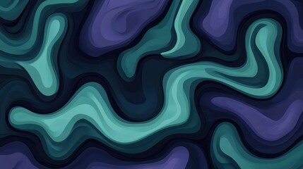Obraz premium Abstract teal purple waves background design, website, graphic